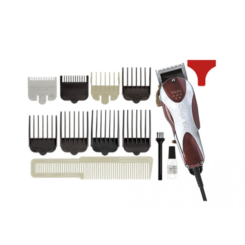 Wahl Magic clip Rouge, Acier inoxydable