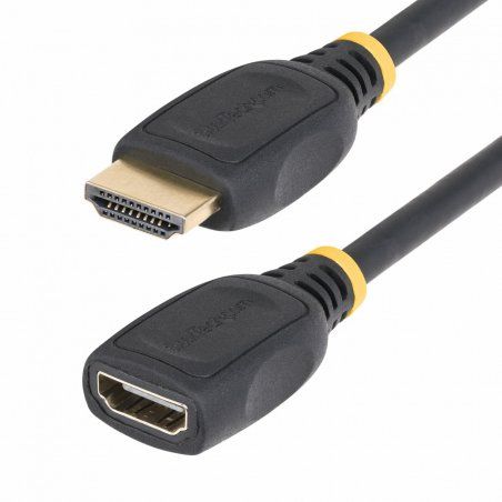 StarTech.com 6.6ft (2m) HDMI 2.0 Extension Cable, High Speed HDMI Port Saver Cable, 4K 60Hz, HDMI Male to Female