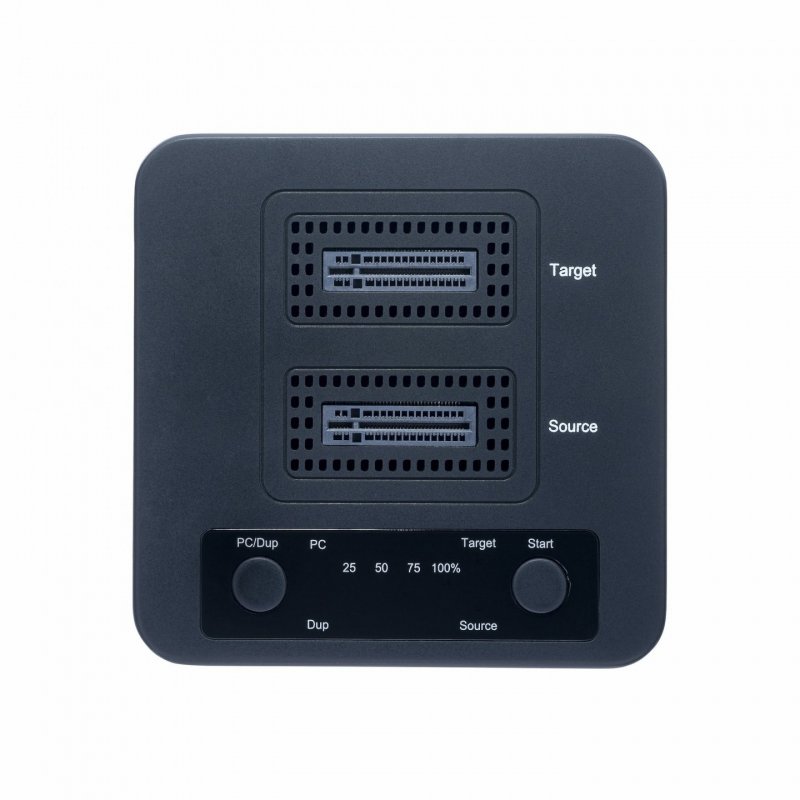 StarTech.com M2-HDD-DUPLICATOR-N1 duplicateur de supports et de données Duplicateur hdd/ssd 1 copies Noir