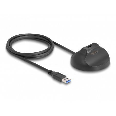 Magnetischer Standfuß USB-A 5 Gbps Docking Kabel (schwarz, 1,2 Meter)