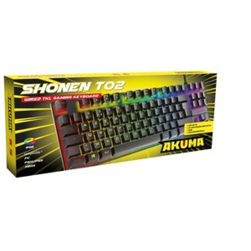 CLAVIER GAMING SHONEN T02 TKL 88 TOUCHES RETROECLAIRE MEMBRANE