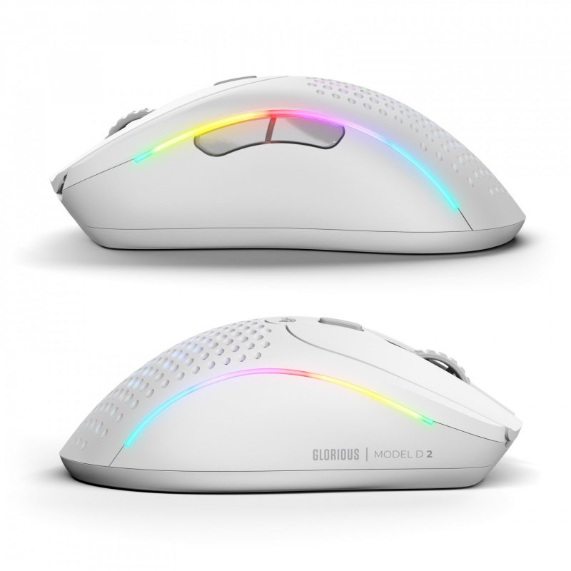 Glorious Model D 2 Wireless Gaming-Maus - weiß