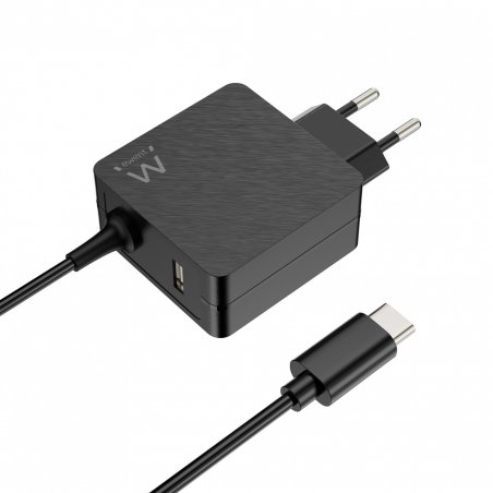 CARGADOR DISPOSITIVO MOVIL EWENT USB C 45W (ADICIONAL USB A)