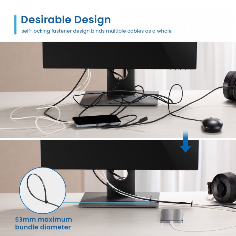 BRIDAS EWENT NILON NEGRO PACK 100UDS