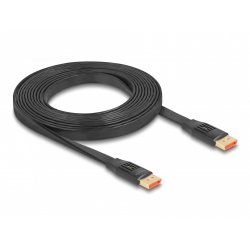 DisplayPort Flachbandkabel 8K 60Hz (schwarz, 3 Meter)