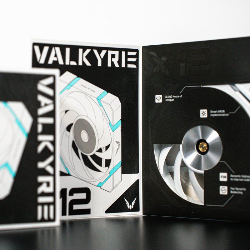 Valkyrie VK-FANX12RW computer cooling system Computer case Fan Black