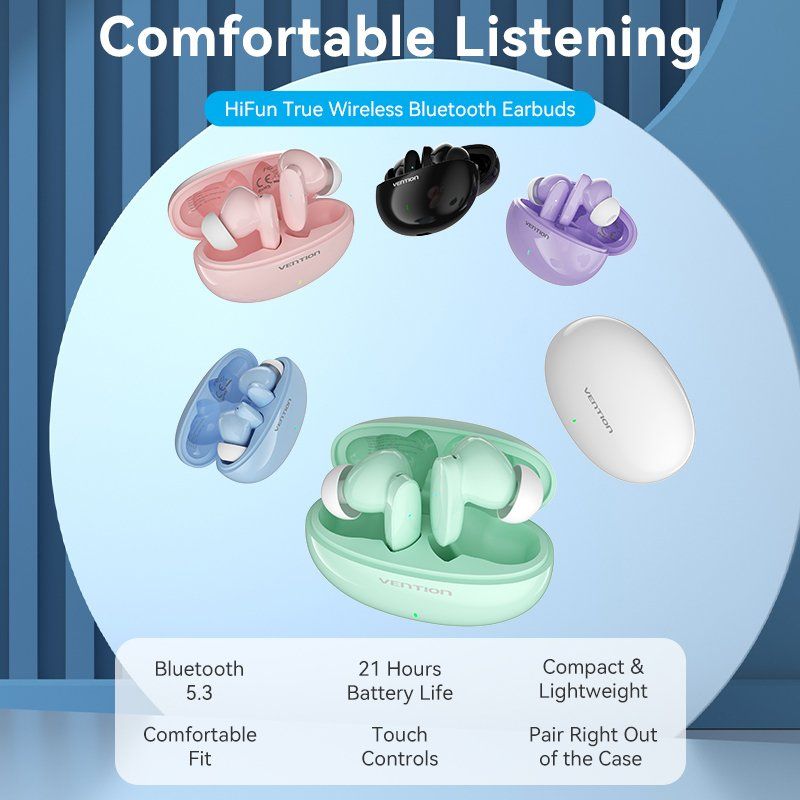 Vention Elf Earbuds E01 Purple