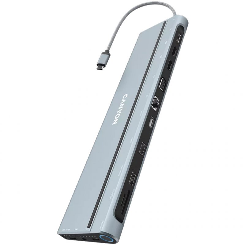 Canyon Hub DS-90 14-in-1 USB-C Space Grau (CNS-HDS90)