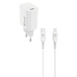 PACK CHARGEUR SECTEUR 20W CABLE LIGHTNING BLANC