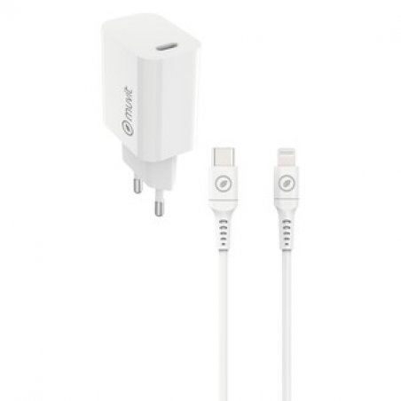PACK CHARGEUR SECTEUR 20W CABLE LIGHTNING BLANC
