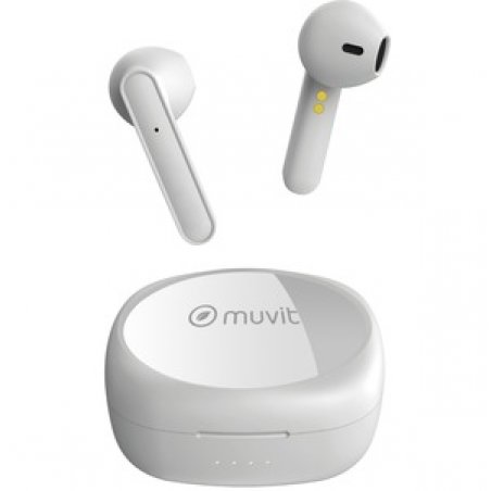 EARBUDS BLUETOOTH POLAR PLASTIQUE RECYCLE BLANC