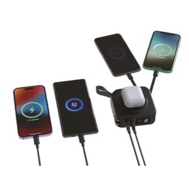 TIGER POWER POWERBANK CHARGEUR UNIVERSEL 10 EN 1 10000MAH NOIR