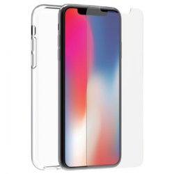PACK COQUE RECYCLETEK VERRE TREMPE IPHONE XS/X
