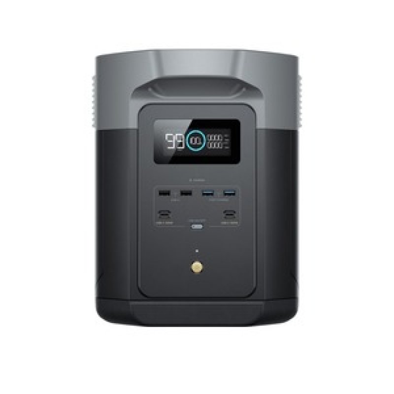 DELTA 2 Max, tragbare Powerstation (schwarz, 2.048 Wh, X-boost 3.100W, LFP-Akku)