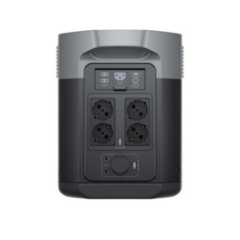 DELTA 2 Max, tragbare Powerstation (schwarz, 2.048 Wh, X-boost 3.100W, LFP-Akku)