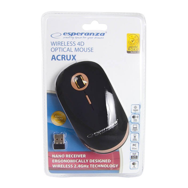 Esperanza EM127 Mouse RF Wireless Optical 1600 DPI Black