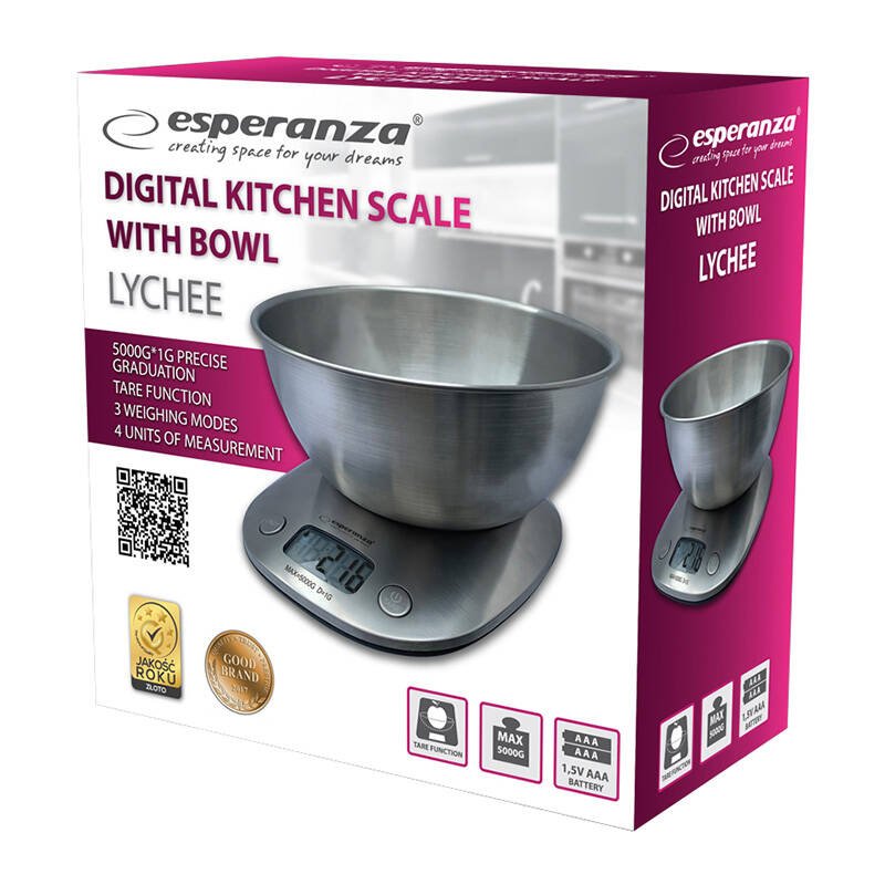 Esperanza EKS008 Electronic kitchen scale with a bowl