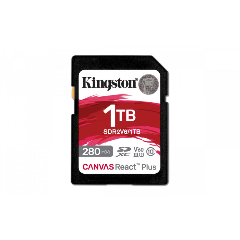 Card Kingston Canvas React Plus V60 SD 1TB