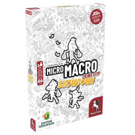 Pegasus Spiele MicroMacro: Crime City 4 – Showdown Jeu de société Famille
