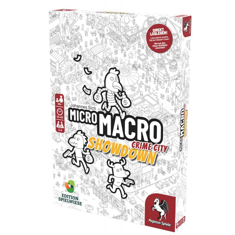 Pegasus Spiele MicroMacro: Crime City 4 – Showdown Jeu de société Famille