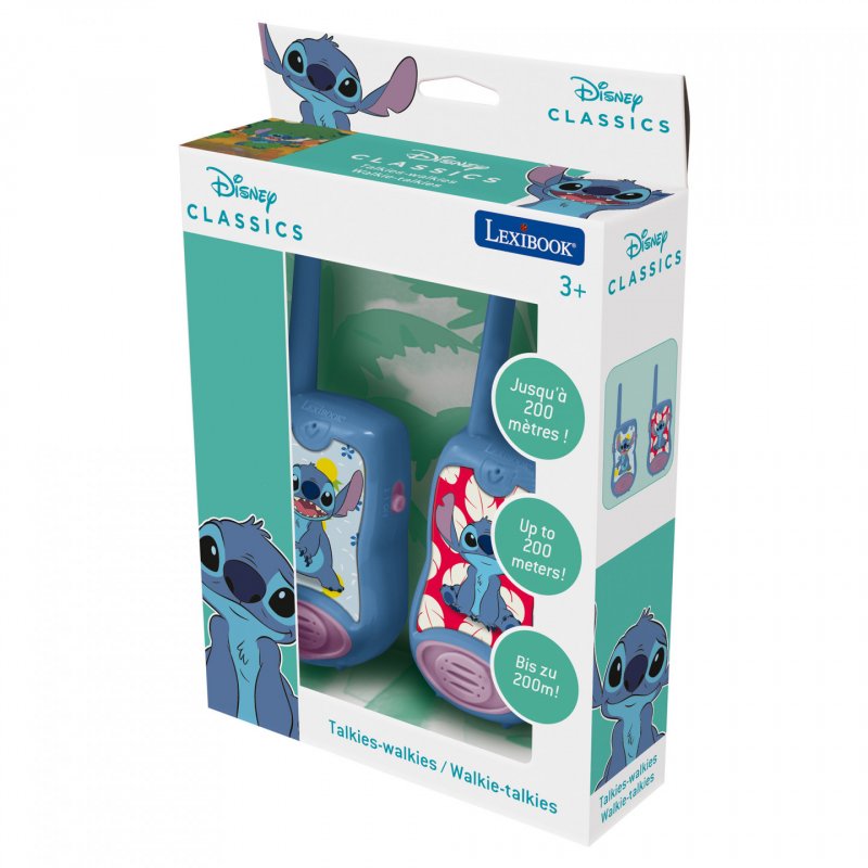Lexibook - Disney Stitch Walkie-Talkies (200m) (TW12D)