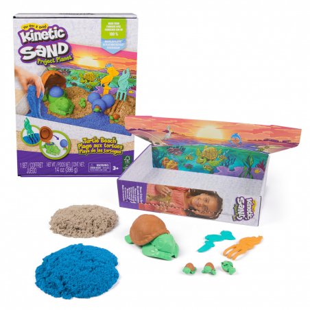 SpinMaster Kinetic Sand Eco - Turtle Beach Set