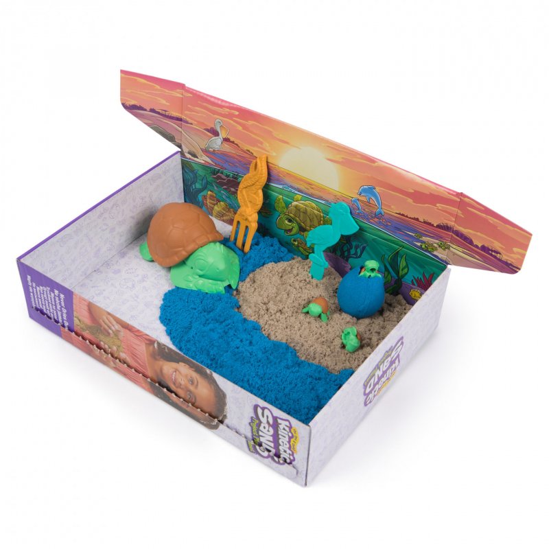 SpinMaster Kinetic Sand Eco - Turtle Beach Set