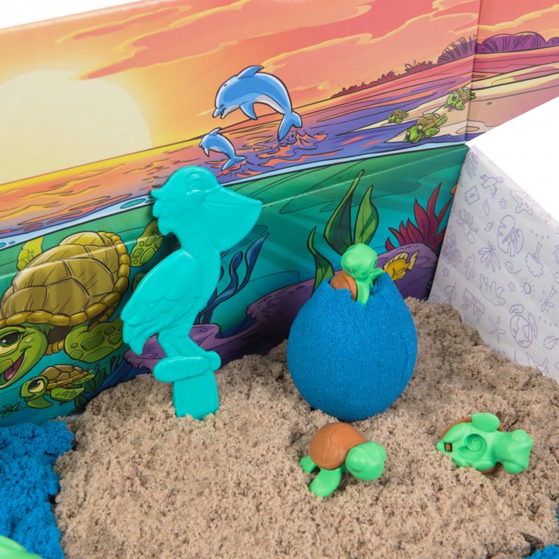 SpinMaster Kinetic Sand Eco - Turtle Beach Set