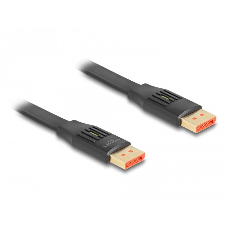 DisplayPort Flachbandkabel 8K 60Hz (schwarz, 2 Meter)