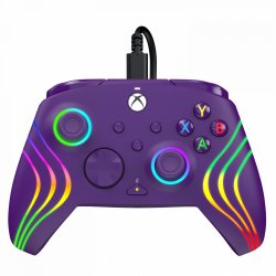 PDP - Manette filaire Afterglow Wave Violette pour Xbox Series X|S, Xbox One et Windows 10/11