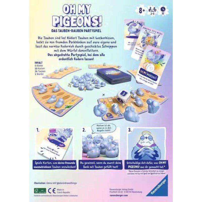 Oh my Pigeons! jeu de cartes *ALLEMAND*