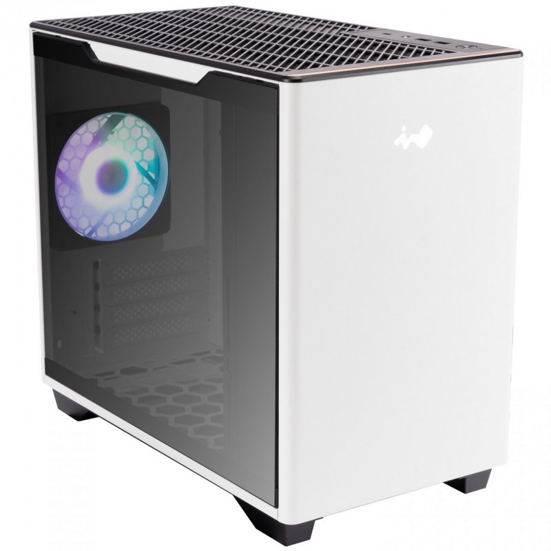 InWin A3 Mini-Tower Tempered Glass - weiß