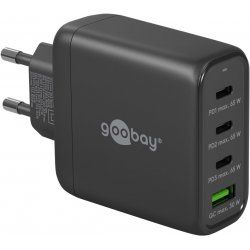 Goobay 64819 mobile device charger Headphones, Laptop, Smartphone Black AC Fast charging Indoor