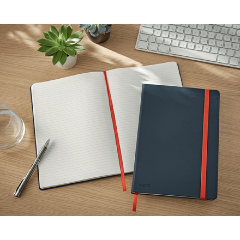 Leitz - Cosy Notebook Hard Cover Large Grey - Ruled