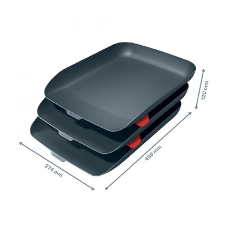 Leitz - Cosy Letter Tray Set - Grey