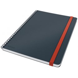 Leitz - Cosy Notebook Spiral Ridge Large Grey - Squared