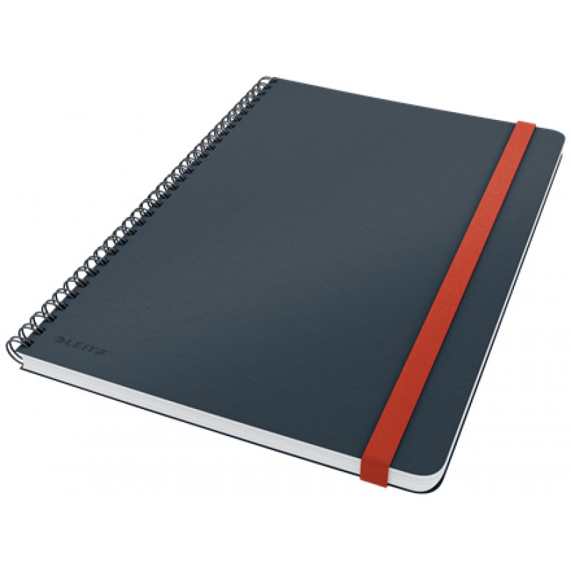 Leitz - Cosy Notebook Spiral Ridge Large Grey - Squared