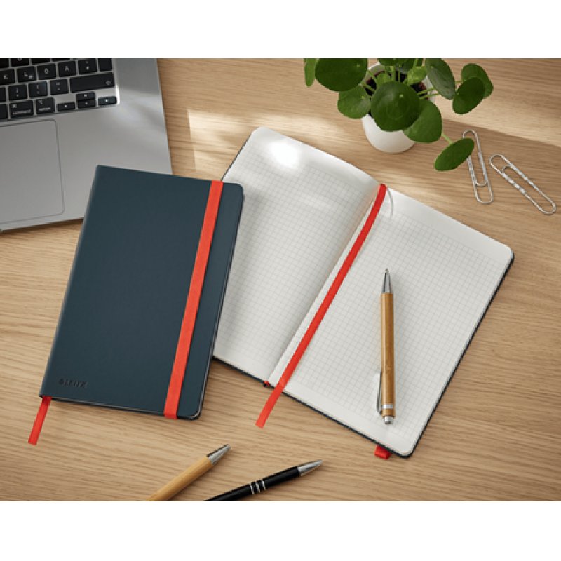 Leitz - Cosy Notebook Hard Cover Medium Grey - Squared