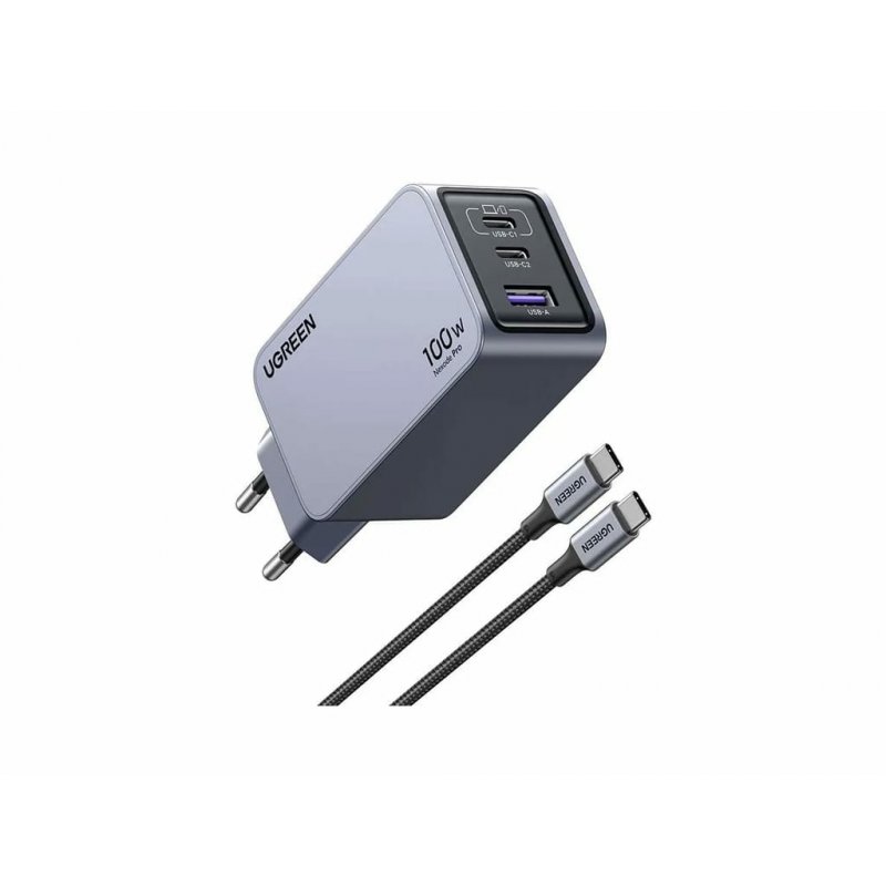 UGREEN Ladegerät Nexode Pro 100W GaN Adapter mit USB-C Ladekabel