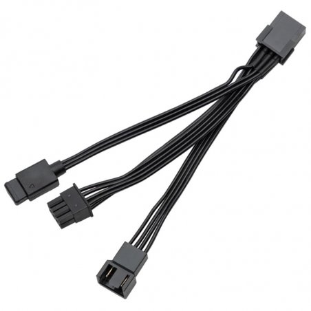 EK-Loop OmniLink Fan PWM D-RGB Signalsplitterkabel (schwarz, 10cm)