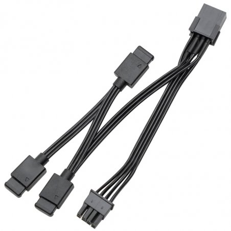 EK-Loop OmniLink D-RGB 3-Wege Signalsplitterkabel (schwarz, 10cm)