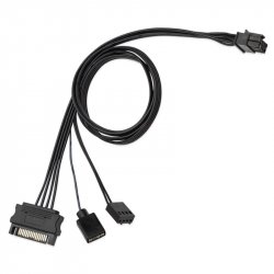 EK-Loop OmniLink SATA-Stromkabel (schwarz, 50cm)