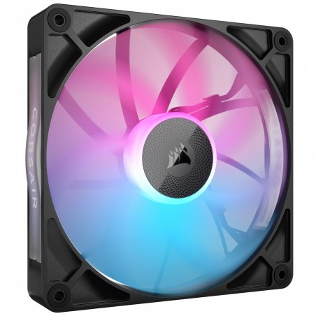 Corsair iCUE LINK RX140 RGB 14cm PWM Case Fan, 8 ARGB LEDs, Magnetic Dome Bearing, 1700 RPM, Black, Single Fan
