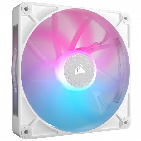 Corsair iCUE LINK RX140 RGB 14cm PWM Case Fan, 8 ARGB LEDs, Magnetic Dome Bearing, 1700 RPM, White, Single Fan