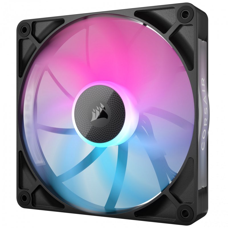 Corsair iCUE LINK RX140 RGB 14cm PWM Case Fans x2, 8 ARGB LEDs, Magnetic Dome Bearing, 1700 RPM, iCUE LINK Hub