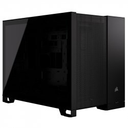 Corsair 2500D Airflow Dual Chamber Gaming Case w/ Glass Window, Micro ATX, No Fans Inc., Fully Mesh Panelling, USB-C,
