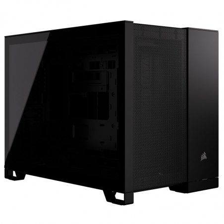 Corsair 2500D Airflow Dual Chamber Gaming Case w/ Glass Window, Micro ATX, No Fans Inc., Fully Mesh Panelling, USB-C,