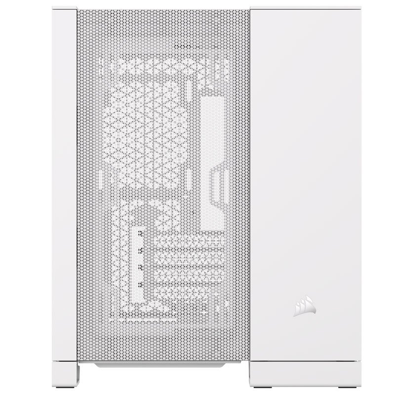 Corsair 2500D Airflow Dual Chamber Gaming Case w/ Glass Window, Micro ATX, No Fans Inc., Fully Mesh Panelling, USB-C,