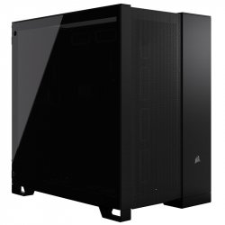 Corsair 6500D Airflow Dual Chamber Gaming Case w/ Glass Window, ATX, No Fans Inc., Fully Mesh Panelling, USB-C, Black