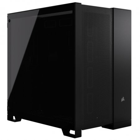 Corsair 6500D Airflow Dual Chamber Gaming Case w/ Glass Window, ATX, No Fans Inc., Fully Mesh Panelling, USB-C, Black